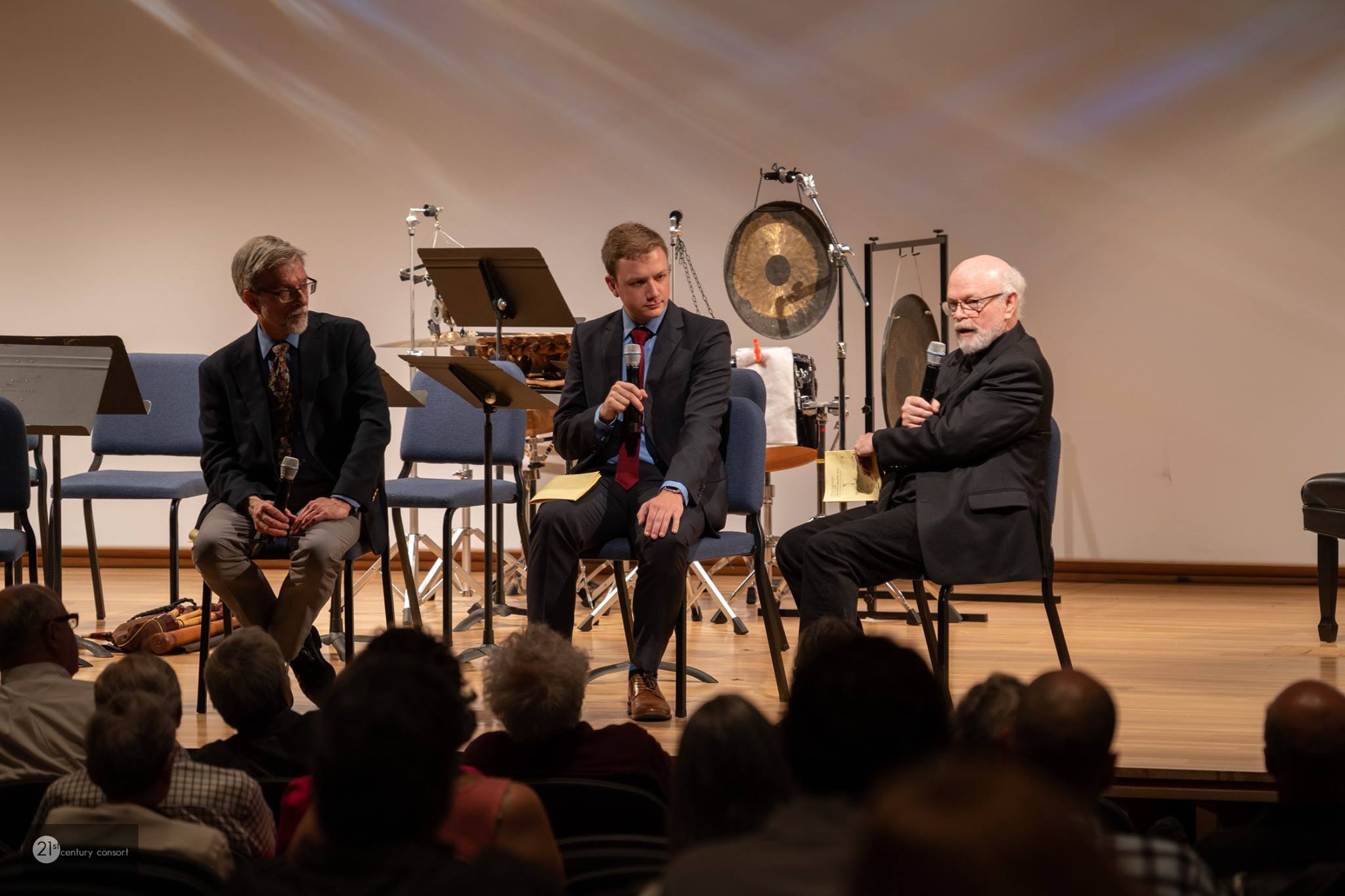 Conversation with performers before the concert